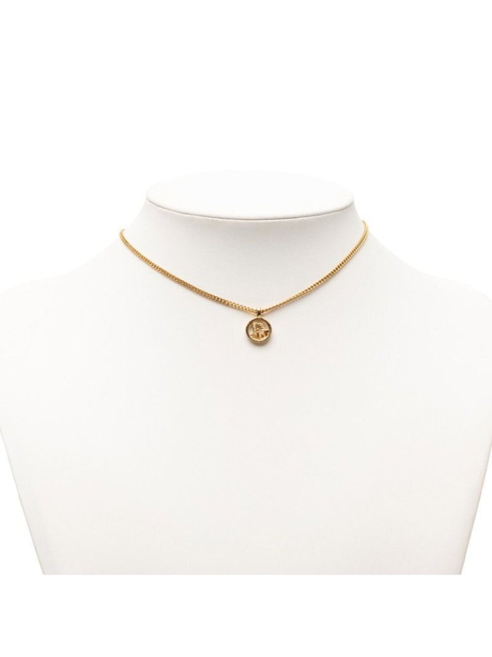 ★SOLD★ Dior Logo Necklace Gold Plated - Picture 6 of 6